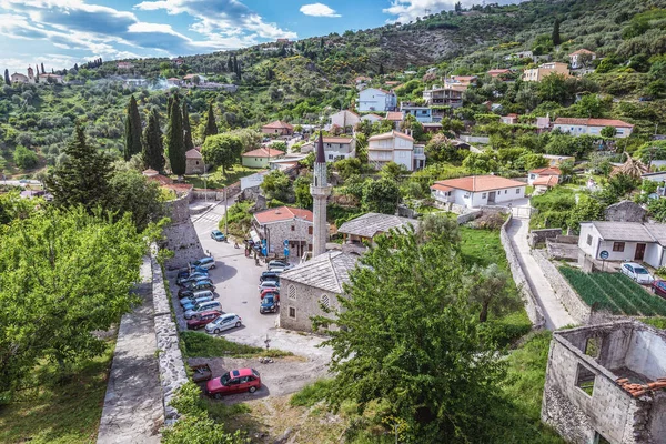 Stari Bar Czarnogóra Maja 2017 Widok Lotu Ptaka Historycznej Twierdzy — Zdjęcie stockowe