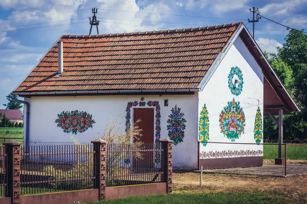 Zalipie Polonia Mayo 2018 Edificio Pueblo Zalipie Conocido Por Costumbre — Foto de Stock