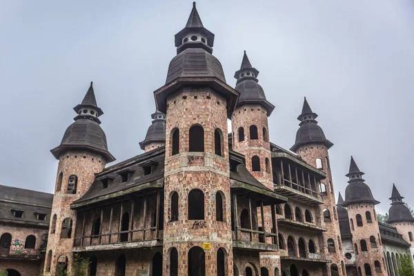 Castle Lapalice Village Largest Unauthorized Construction Ever Developed Poland — Stock Photo, Image