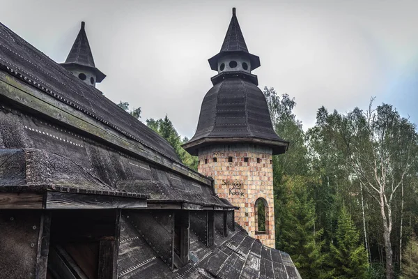 Torre Castelo Aldeia Lapalice Maior Construção Não Autorizada Desenvolvida Polónia — Fotografia de Stock