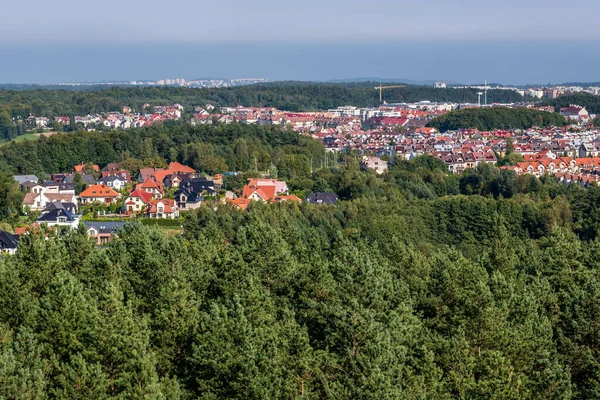 Panoráma Gdynia Város Lengyelországban Kilátás Donas Hill — Stock Fotó