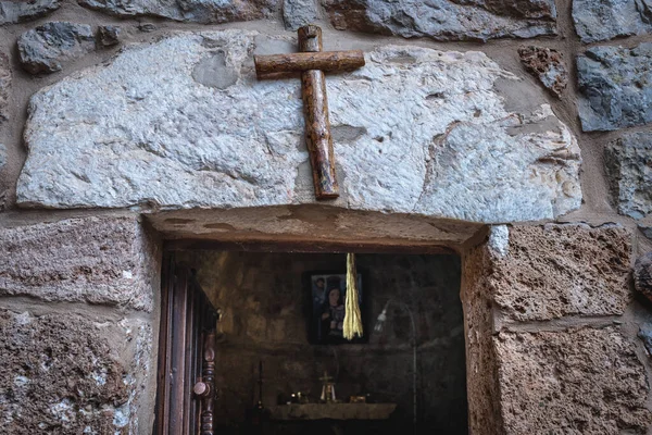 Chapelle Dans Monastère Notre Dame Hawqa Nos Jours Ermitage Dans — Photo