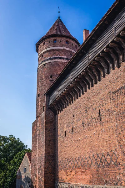 Замок Городе Ольштын Северо Востоке Польши — стоковое фото