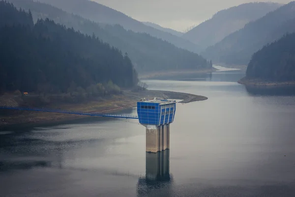 Waterreservoir Sance Moravisch Silezisch Beskids Gebergte Tsjechië — Stockfoto