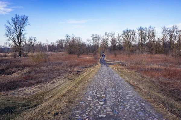 Paysage Remblai Inondation Côté Vistule Près Nowy Dwor Mazowiecki Pologne — Photo