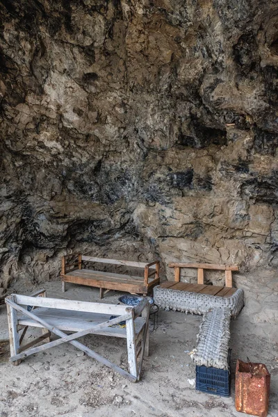 Cueva Monasterio Nuestra Señora Qannoubine Valle Kadisha También Deletreado Como — Foto de Stock