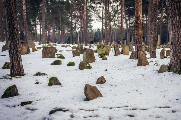 Kruszyniany Polonia Gennaio 2018 Tombe Sul Cimitero Musulmano Nel Villaggio — Foto Stock
