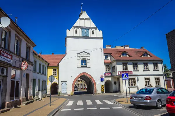 Gryfice Polonia Junio 2019 Puerta Piedra Histórica Una Las Puertas —  Fotos de Stock