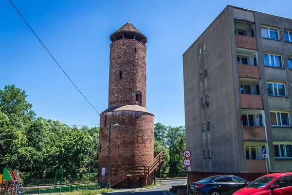 Gryfice Polonia Junio 2019 Torre Histórica Del Polvo Ciudad Gryfice — Foto de Stock