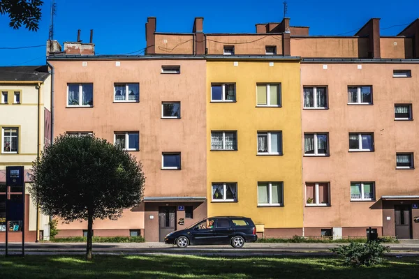 Swidwin Polônia Junho 2019 Edifício Apartamentos Swidwin Pequena Cidade Região — Fotografia de Stock