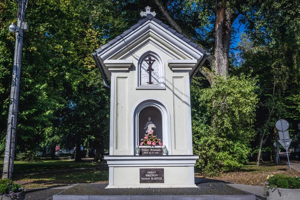 Kartuzy Polska Września 2016 Przydrożna Kaplica Rzymskokatolicka Mieście Kartuzy — Zdjęcie stockowe