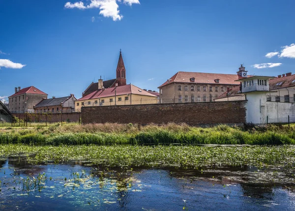 Barczewo Polônia Agosto 2017 Prisão Com Igreja Dismas Cidade Barczewo — Fotografia de Stock