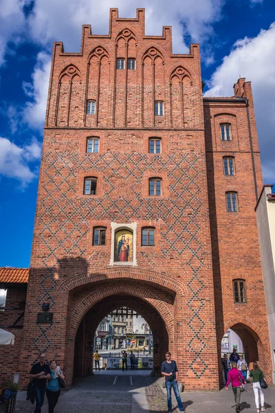 Olsztyn Polônia Agosto 2017 Portão Superior Também Chamado Portão Alto — Fotografia de Stock