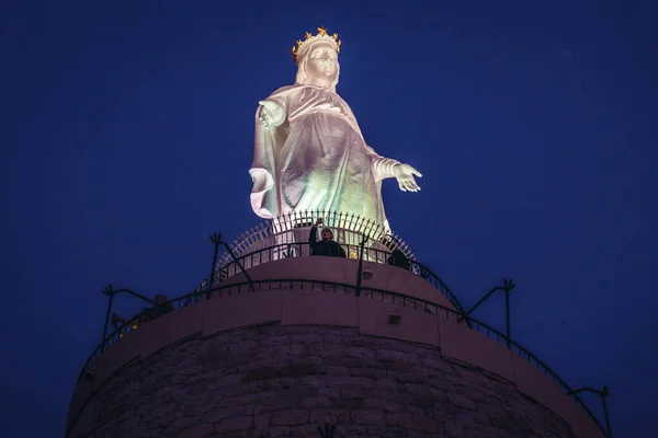 Harissa Líbano Março 2020 Grande Estátua Santuário Nossa Senhora Líbano — Fotografia de Stock