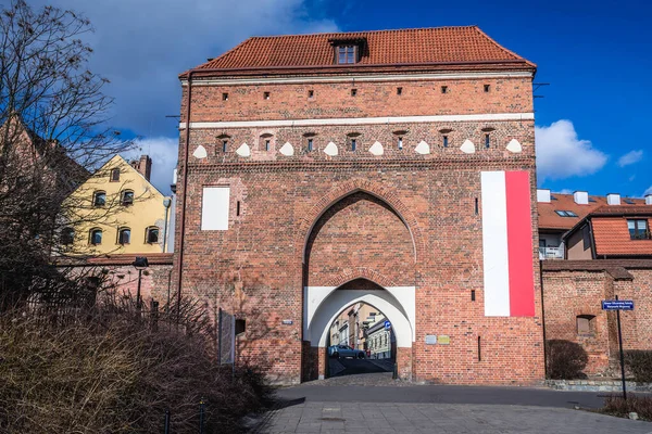 Torun Polen Februar 2019 Historisches Klostertor Der Altstadt Von Torun — Stockfoto