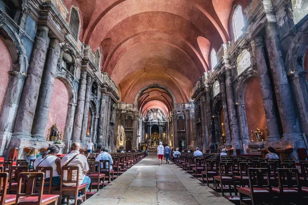 Λισαβόνα Πορτογαλία Οκτωβρίου 2018 Μέσα Στην Ιστορική Εκκλησία Του Σάο — Φωτογραφία Αρχείου