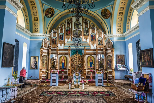 Khotyn Ucrania Junio 2017 Altar Alexander Nevsky Iglesia Ortodoxa Junto —  Fotos de Stock