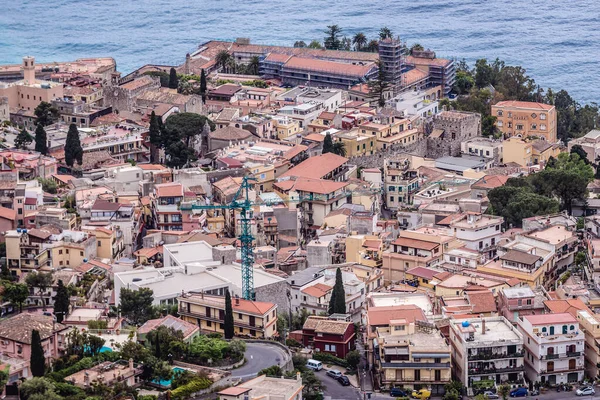 Castelmola Italia Mayo 2019 Parte Histórica Ciudad Taormina Isla Sicilia —  Fotos de Stock