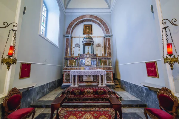 Randazzo Italie Mai 2019 Autel Latéral Église Saint Nicolas Dans — Photo