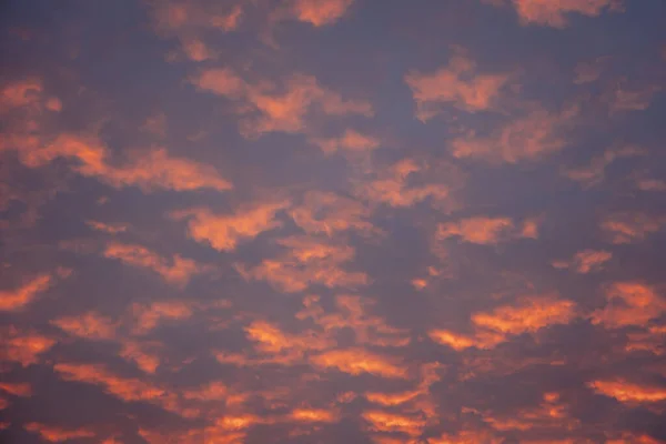 Paysage Nuageux Soirée Sur Ciel Dessus Varsovie Pologne — Photo