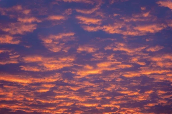 Paysage Nuageux Soirée Sur Ciel Dessus Varsovie Pologne — Photo