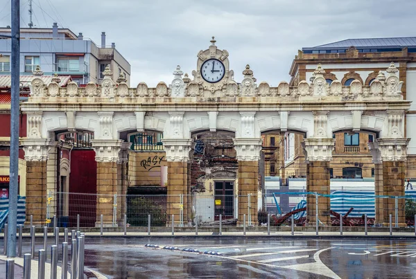 San Sebastian Espanha Janeiro 2019 Porta Entrada Estação Ferroviária Donostia — Fotografia de Stock