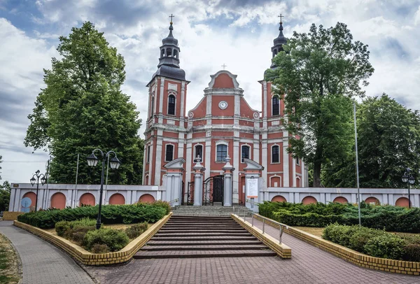 Lubasz Polônia Julho 2019 Exterior Mãe Deus Igreja Católica Romana — Fotografia de Stock