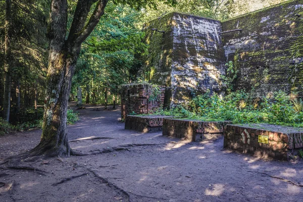 Gierloz Polônia Agosto 2017 Convidados Bunker Wilczy Szaniec Wolfs Lair — Fotografia de Stock