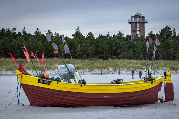 Debki Polonya Eylül 2020 Pomorskie Bölgesindeki Debki Köyünün Baltık Denizi — Stok fotoğraf