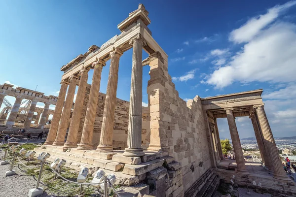 Atény Řecko Října 2016 Zřícenina Chrámu Erechtheion Oblasti Starobylé Citadely — Stock fotografie