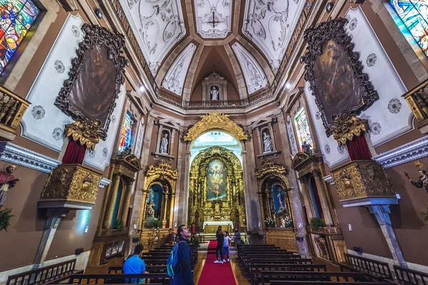 Porto Portugal December 2016 Huvudlånghuset Och Altaret Sankt Ildefonso Toledo — Stockfoto