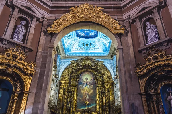 Oporto Portogallo Dicembre 2016 All Interno Della Chiesa Sant Ildefonso — Foto Stock