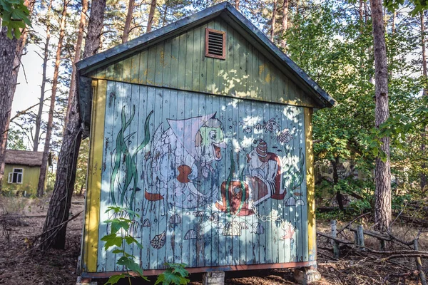 Chernobyl Zone Ucraina Settembre 2016 Antico Cottage Nella Base Ricreativa — Foto Stock