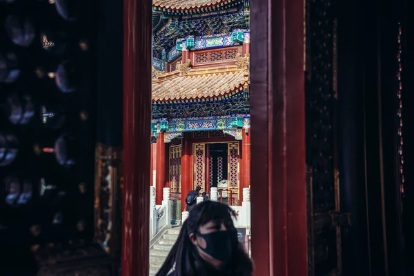 Peking Kina Februari 2019 Paviljong Imperial Longevity Palace Shouhuang Ligger — Stockfoto