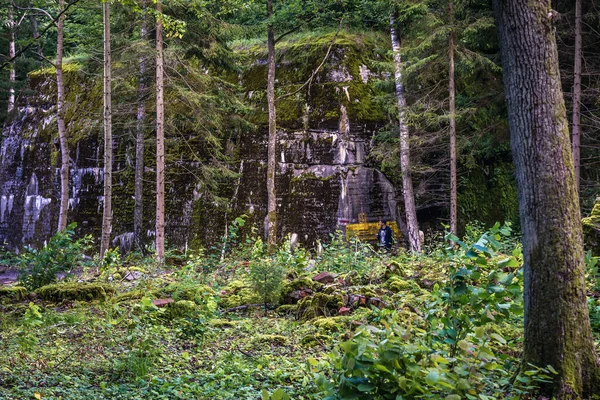 Gierloz Polonia Agosto 2017 Refugio Antiaéreo Ruinas Wilczy Szaniec Wolfs — Foto de Stock