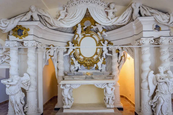 Salemi Itália Maio 2019 Altar Mármore Museus Cívicos Cidade Salemi — Fotografia de Stock