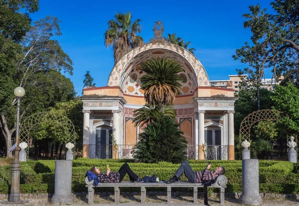 Palermo Italia Mayo 2019 Exedra Parque Villa Giulia También Conocido —  Fotos de Stock