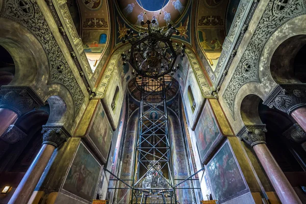 Cluj Napoca Romania July 2016 Main Nave Orthodox Cathedral Dormition — Stock Photo, Image