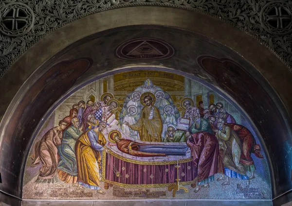 Cluj Napoca Rumunsko Července 2016 Mozaika Ortodoxní Katedrále Koleji Theotokos — Stock fotografie
