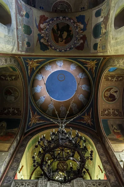 Cluj Napoca Romania Luglio 2016 Soffitto Decorato Nella Cattedrale Ortodossa — Foto Stock