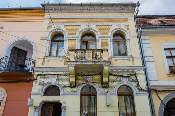Cluj Napoca Rumänien Juli 2016 Fassade Eines Wohnhauses Cluj Napoca — Stockfoto