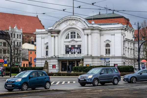 Torun Polonia Febrero 2019 Wilam Horzyca Teatro Borde Parte Histórica —  Fotos de Stock