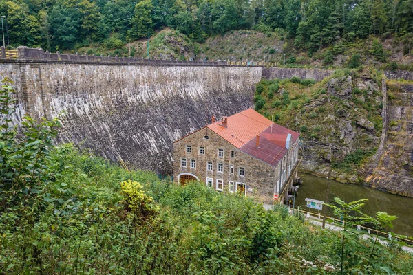 Zapusta Polonya Eylül 2017 Zoltnickie Gölü Üzerindeki Hidroelektrik Santrali Zlotniki — Stok fotoğraf