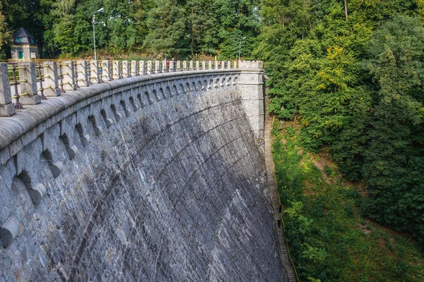 Zapusta Polen September 2017 Dam Van Waterkrachtcentrale Zlotniki Aan Het — Stockfoto