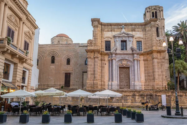 Palermo Italië Mei 2019 Buiten Kerk Van Martorana Gelegen Het — Stockfoto