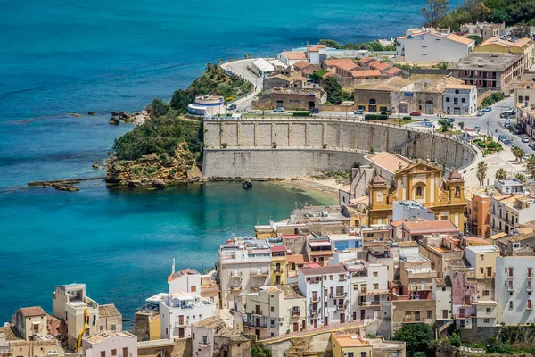 Castellammare Del Golfo Itália Maio 2019 Vista Aérea Parte Histórica — Fotografia de Stock