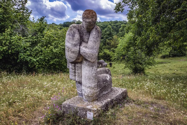 Magura Rumunia Lipca 2019 Jeden Posągów Obozu Rzeźb Magury Pobliżu — Zdjęcie stockowe