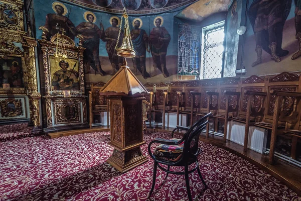 Magura Romênia Julho 2019 Dentro Igreja Mosteiro Ortodoxo Ciolanu Perto — Fotografia de Stock