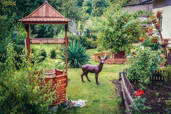 Lazyn Pologne Septembre 2019 Jardin Lazyn Petit Village Warmia Mazury — Photo