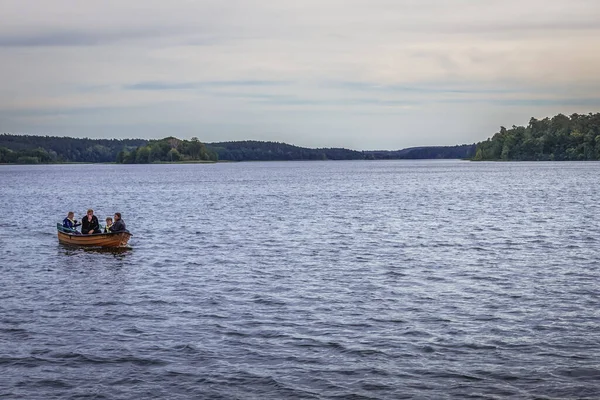 Bachotek Polska Września 2019 Mała Łódka Jeziorze Bachotek Wsi Bachotek — Zdjęcie stockowe